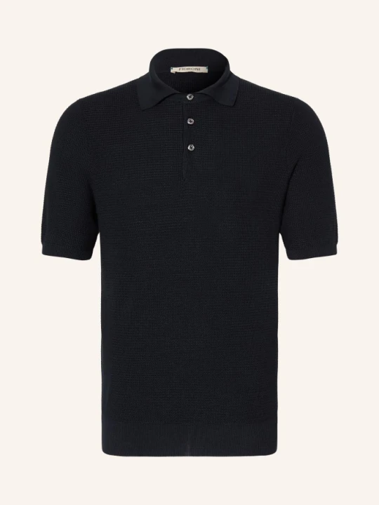 Zdjęcie produktu Fioroni Dzianinowa Koszulka Polo blau GRANATOWY