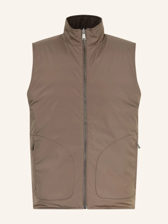 Zdjęcie produktu Fioroni Kamizelka Puchowa Dwustronna Z Wełną Merynosową beige