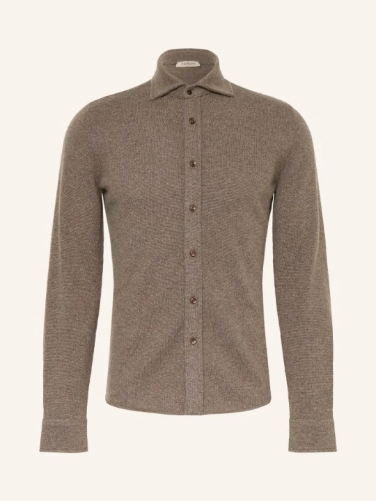 Zdjęcie produktu Fioroni Sweter Z Dzianiny Z Kaszmiru O Kroju Comfort Fit beige