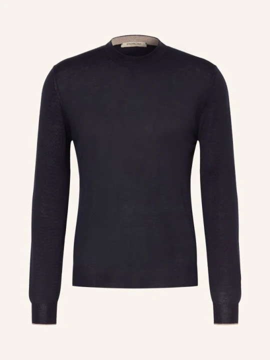 Zdjęcie produktu Fioroni Sweter Z Kaszmiru Z Dodatkiem Jedwabiu blau GRANATOWY