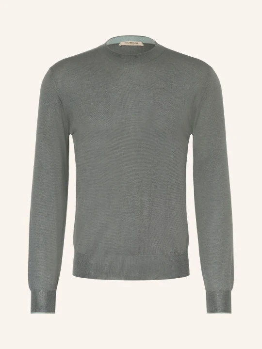 Zdjęcie produktu Fioroni Sweter Z Kaszmiru Z Dodatkiem Jedwabiu grau ZIELONY