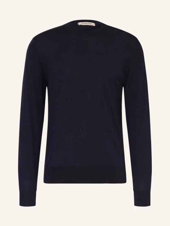 Zdjęcie produktu Fioroni Sweter Z Wełny Merynosowej blau GRANATOWY