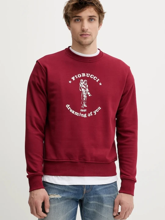 Zdjęcie produktu Fiorucci bluza bawełniana bordowy