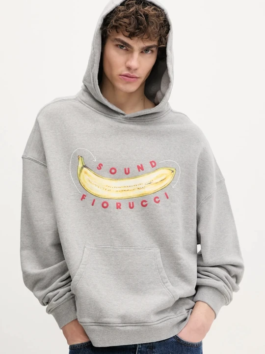 Zdjęcie produktu Fiorucci bluza bawełniana Banana Sound Print Relaxed Fit Hoodie