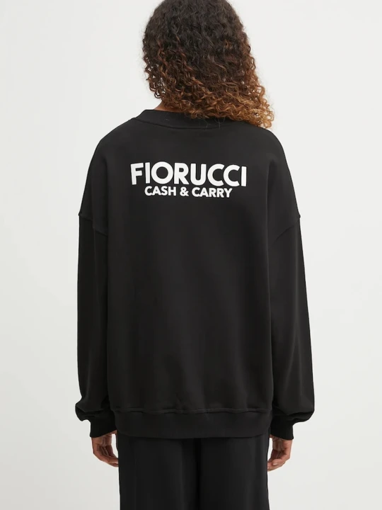 Zdjęcie produktu Fiorucci bluza bawełniana Cash and Carry Print Relaxed Crewneck czarny