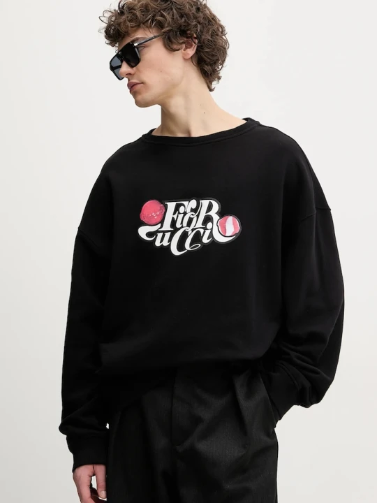 Zdjęcie produktu Fiorucci bluza bawełniana Curly Lollipop Logo Relaxed Fit Sweatshirt czarny