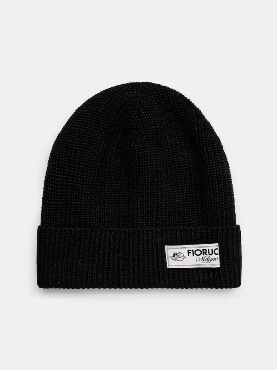 Zdjęcie produktu Fiorucci czapka z domieszką wełny Knit Logo Beanie czarny