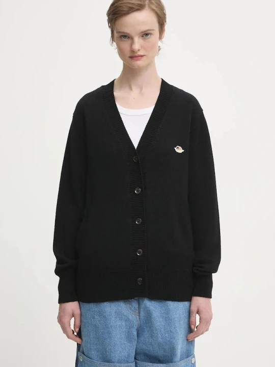 Zdjęcie produktu Fiorucci kardigan wełniany Angel Patch Merino Wool czarny