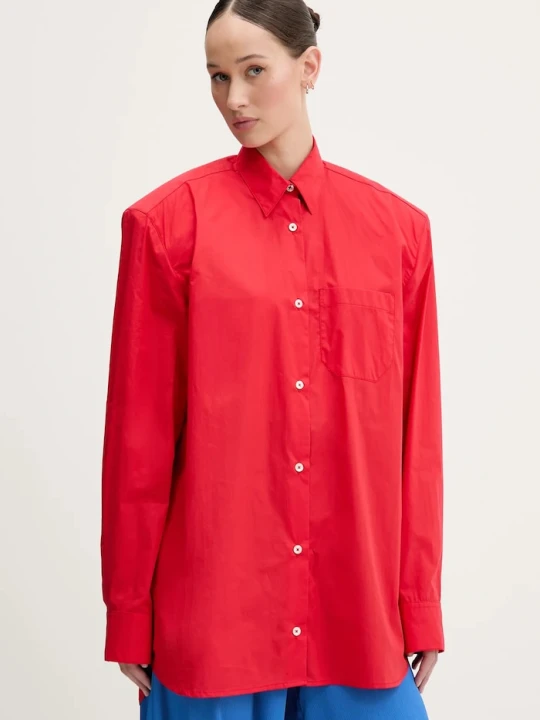 Zdjęcie produktu Fiorucci koszula Red Embroidered Padded Shirt