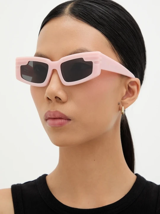 Zdjęcie produktu Fiorucci okulary przeciwsłoneczne Rectangular Wing różowy