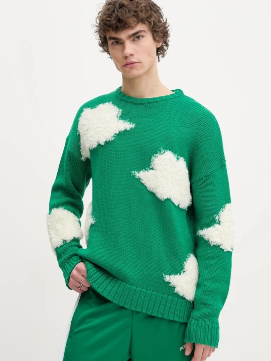 Zdjęcie produktu Fiorucci sweter wełniany Cloud Sweater zielony