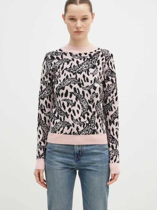 Zdjęcie produktu Fiorucci sweter z domieszką wełny Pink Banimalier