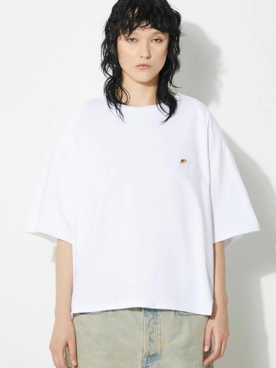 Zdjęcie produktu Fiorucci t-shirt bawełniany Angel Patch Padded T-Shirt biały