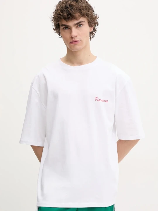 Zdjęcie produktu Fiorucci t-shirt bawełniany Candy Logo Relaxed Fit T-Shirt biały