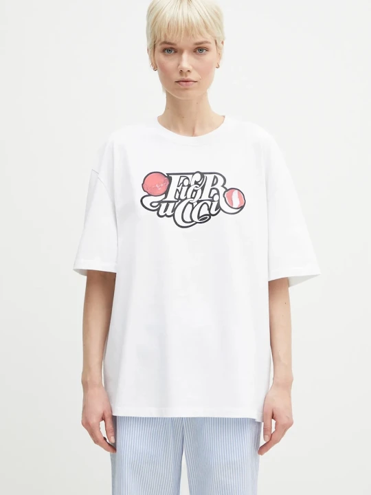 Zdjęcie produktu Fiorucci t-shirt bawełniany Curly Lollipop Logo Boxy Fit T-Shirt