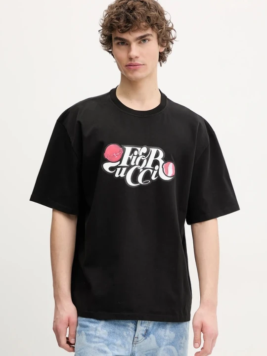Zdjęcie produktu Fiorucci t-shirt bawełniany Curly Lollipop Logo Boxy T-Shirt czarny