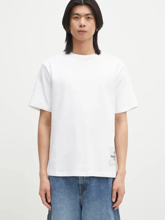 Zdjęcie produktu Fiorucci t-shirt bawełniany Label Regular Fit T-Shirt