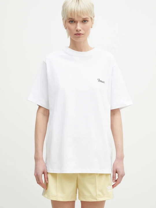 Zdjęcie produktu Fiorucci t-shirt bawełniany Logo Print Regular Fit biały