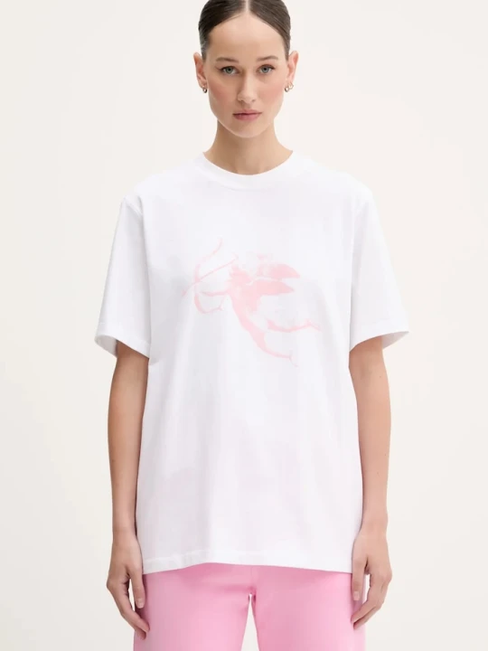 Zdjęcie produktu Fiorucci t-shirt bawełniany White Cupid Print Regular Fit T-Shirt