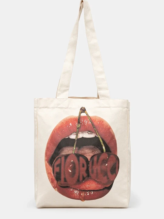 Zdjęcie produktu Fiorucci torebka bawełniana Mouth Print