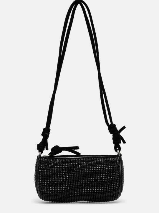 Zdjęcie produktu Fiorucci torebka Suede Rhinestone Micro Mella czarny