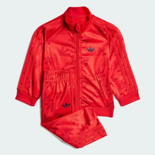 Zdjęcie produktu Firebird Track Suit Monogram AOP Kids Adidas Better Scarlet