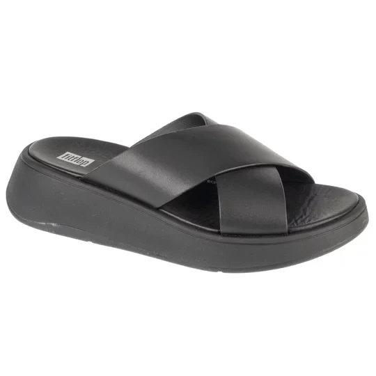 Zdjęcie produktu FitFlop F-Mode Flatform FW5-090, Damskie, Czarne, klapki, skóra licowa, rozmiar: 36