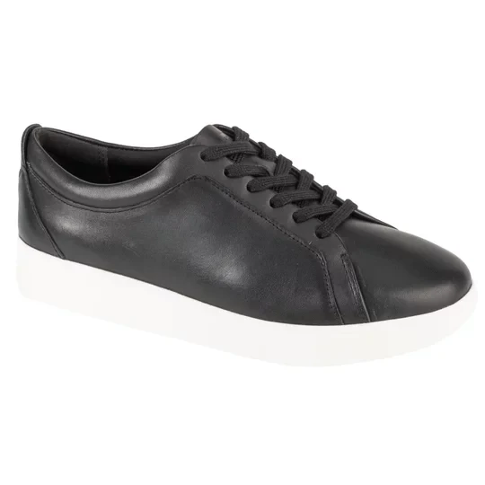 Zdjęcie produktu FitFlop Rally Sneakers X22-001, Damskie, Czarne, buty sneakers, skóra licowa, rozmiar: 36