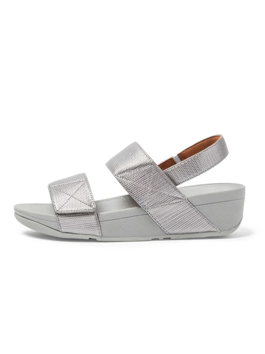 Zdjęcie produktu fitflop Sandały w kolorze srebrnym na koturnie rozmiar: 38