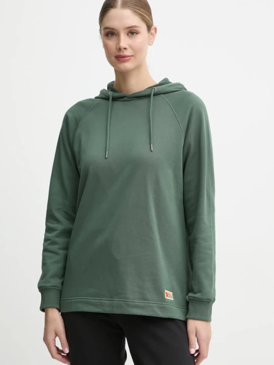 Zdjęcie produktu Fjallraven bluza bawełniana Vardag Hoodie W Fjällräven turkusowy