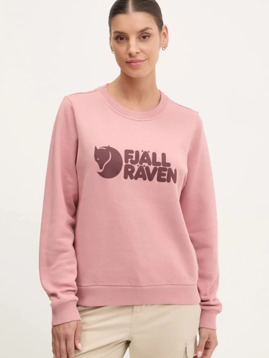 Zdjęcie produktu Fjallraven bluza dresowa Fjällräven Logo różowy