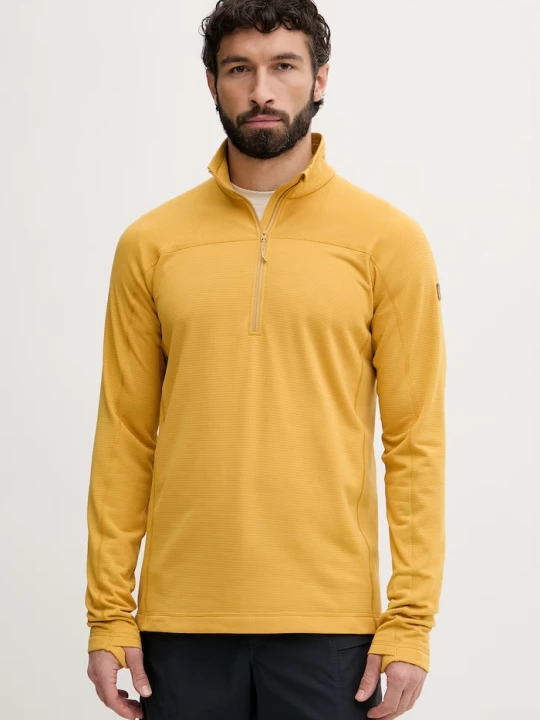 Zdjęcie produktu Fjallraven bluza sportowa męska Abisko Lite Fjällräven żółty
