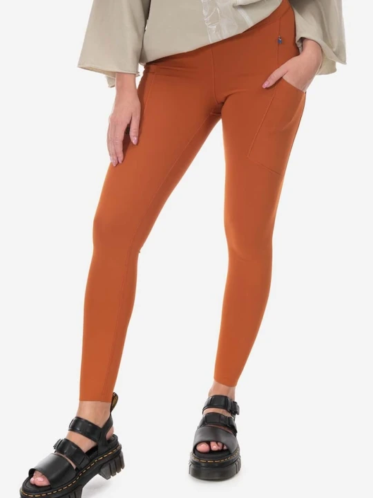 Zdjęcie produktu Fjallraven legginsy Abisko Tights Fjällräven pomarańczowy