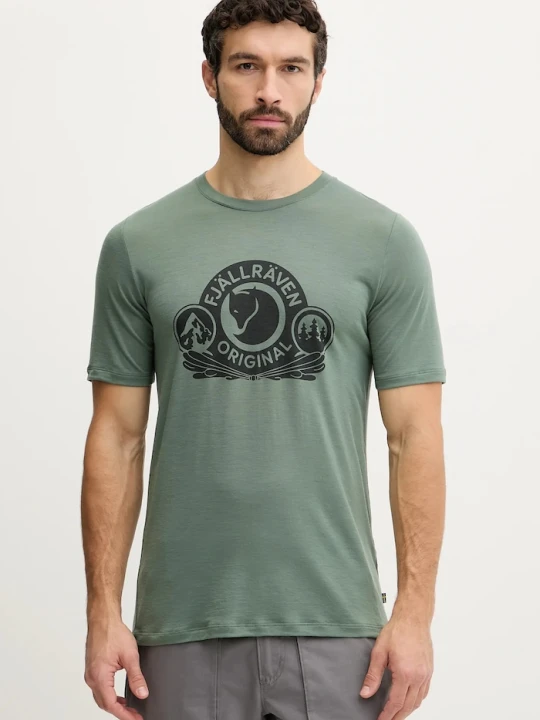 Zdjęcie produktu Fjallraven t-shirt Abisko Wool Classic SS Fjällräven zielony