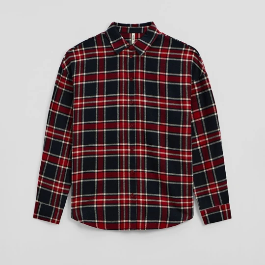 Zdjęcie produktu Flanelowa koszula w kratę House czerwony