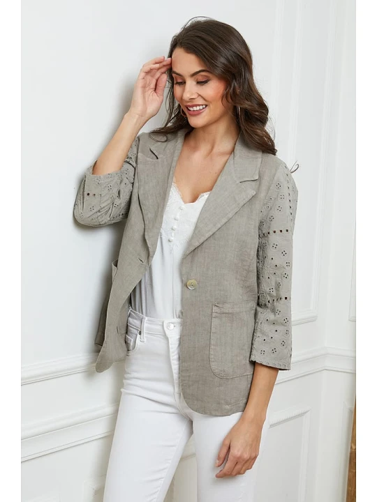 Zdjęcie produktu Fleur de Lin Blezer w kolorze khaki rozmiar: M