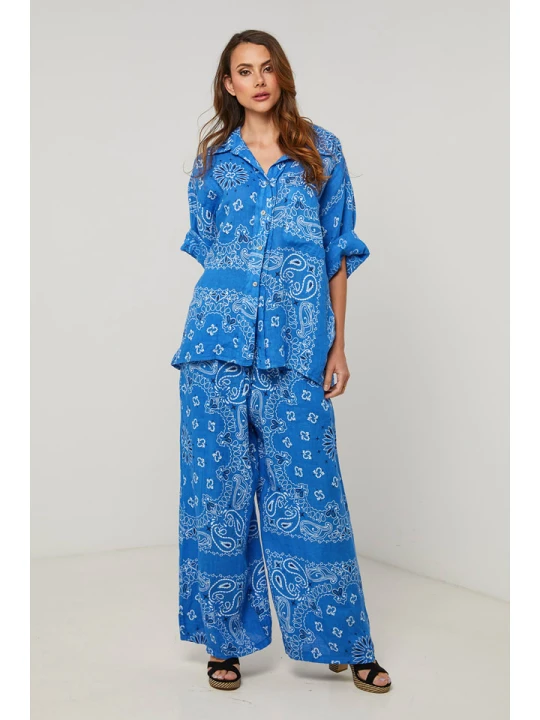 Zdjęcie produktu Fleur de Lin Bluzka w kolorze niebieskim rozmiar: XL