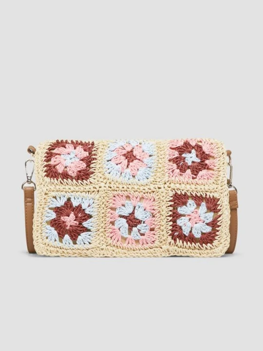 Zdjęcie produktu Florale Clutch aus Papier mit abnehmbarem Gurt s.Oliver