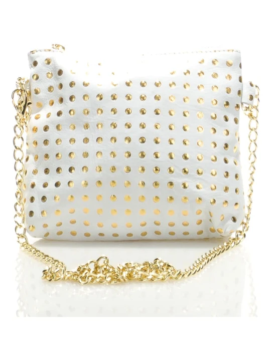 Zdjęcie produktu Florence Bags Skórzana torebka "Brios" w kolorze kremowym - 20 x 22 x 2 cm rozmiar: onesize