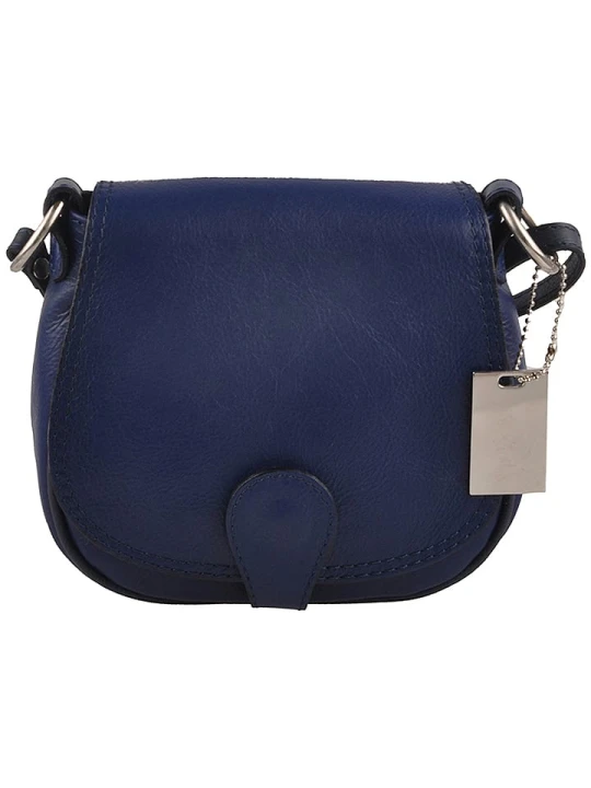 Zdjęcie produktu Florence Bags Skórzana torebka "Gisstel" w kolorze granatowym - 19 x 17 x 5 cm rozmiar: onesize