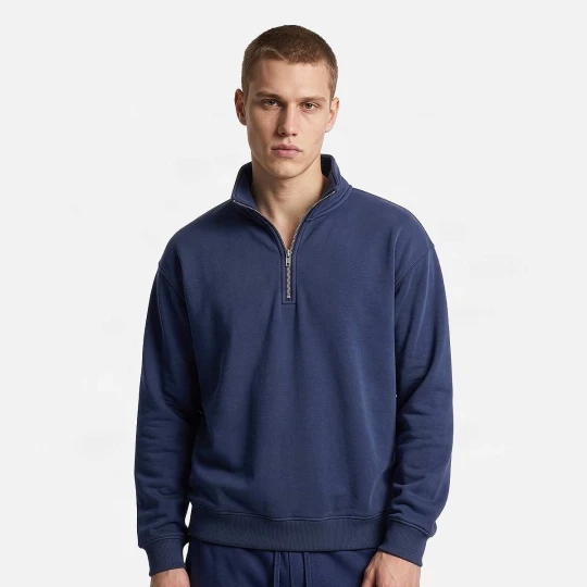 Zdjęcie produktu Fluffy Loose Fit Troyer Urban Classics niebieski