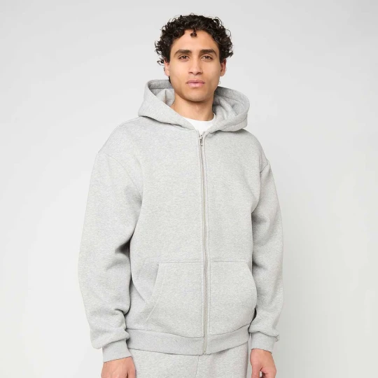 Zdjęcie produktu Fluffy Zip Hoody Urban Classics szary