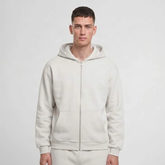 Zdjęcie produktu Fluffy Zip Hoody Urban Classics beż