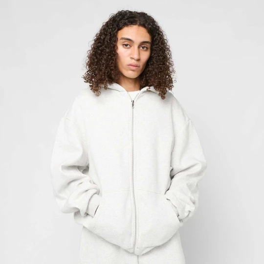 Zdjęcie produktu Fluffy Zip Hoody Urban Classics szary