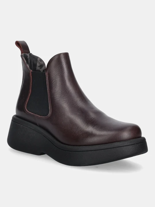 Zdjęcie produktu Fly London sztyblety skórzane MULK159FLY bordowy