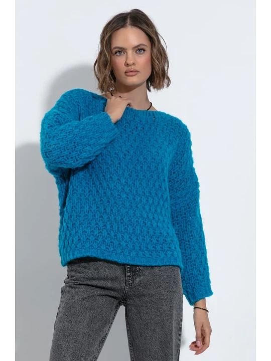 Zdjęcie produktu fobya Sweter w kolorze niebieskim rozmiar: 40-42