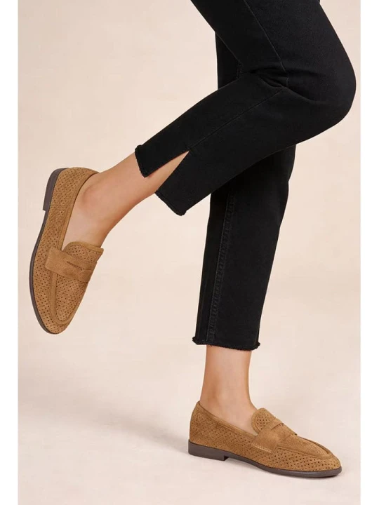 Zdjęcie produktu Foreverfolie Slippersy w kolorze jasnobrązowym rozmiar: 36