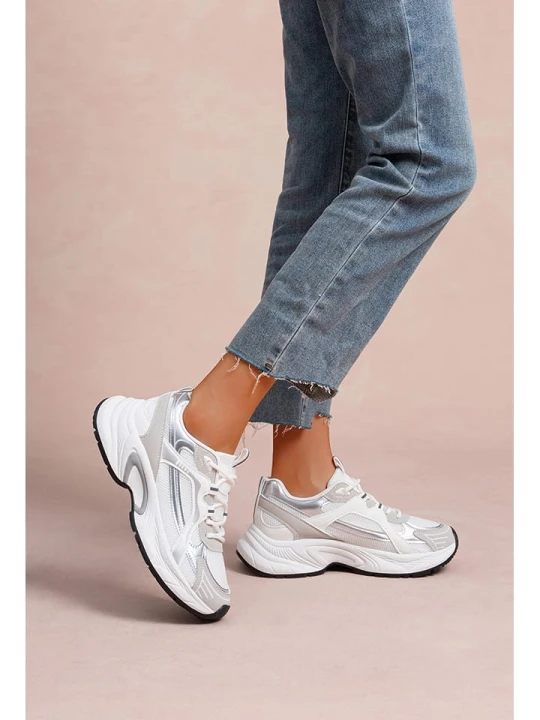Zdjęcie produktu Foreverfolie Sneakersy w kolorze białym rozmiar: 40