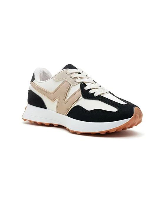 Zdjęcie produktu Foreverfolie Sneakersy w kolorze czarno-oliwkowym rozmiar: 39