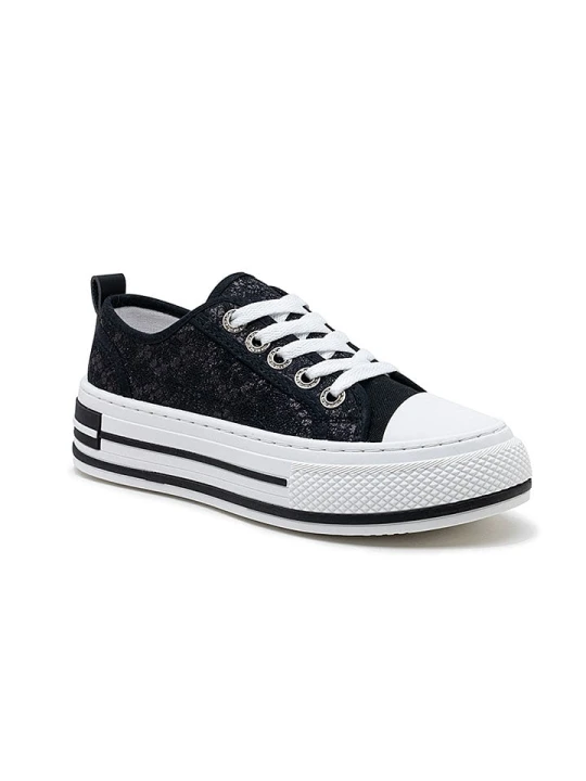 Zdjęcie produktu Foreverfolie Sneakersy w kolorze czarnym rozmiar: 40